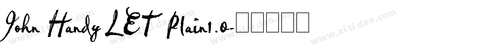 John Handy LET Plain1.0字体转换